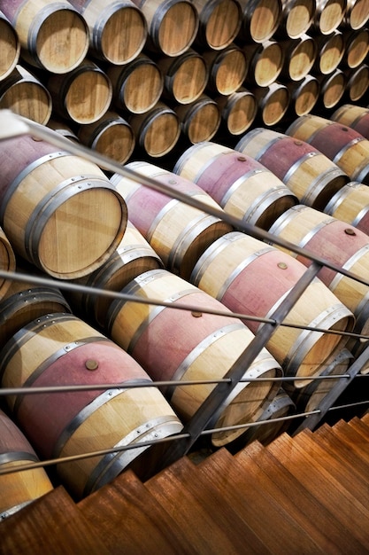 Inside a French winery