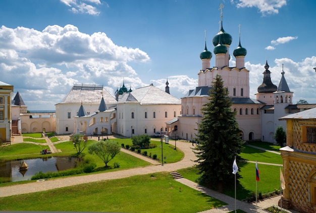 Inside kremlin of ancient town of rostov the great russia