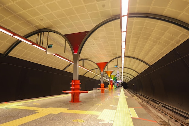 Inside of a Metro Station