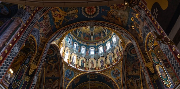 Inside in the orthodox Holy Trinity cathedral