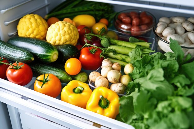 inside Refrigerator professional advertising food photography