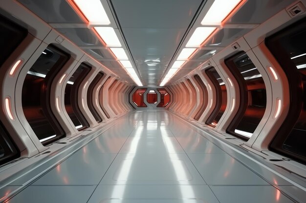 Внутри космической станции Эстетика технологического дизайна 28