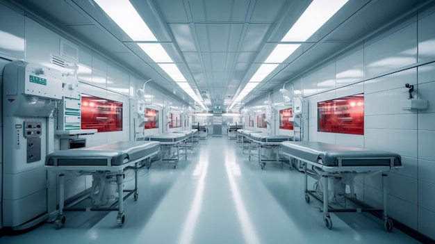 Inside a StateoftheArt Morgue Modern Amenities and Efficient Equipment Generative AI