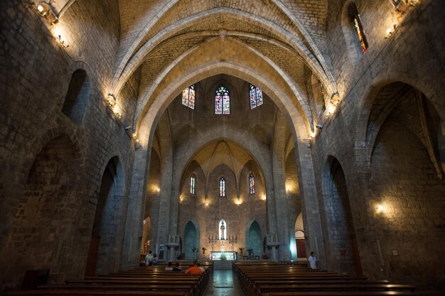 Inside the temple of the Spanish city of Figueres.