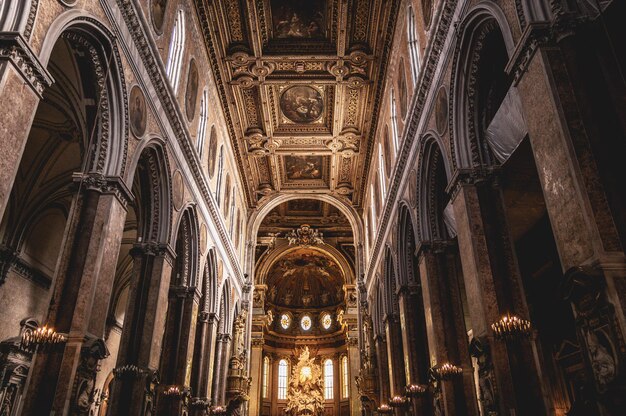 Inside view of the naples santa maria assuntas cathedral