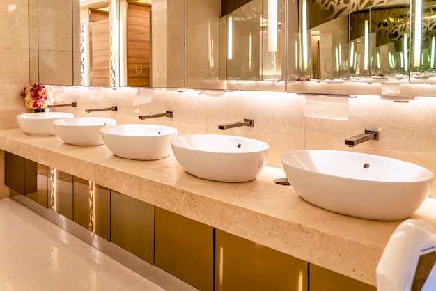 Inside view of the restroom of the shopping mall and Hotel