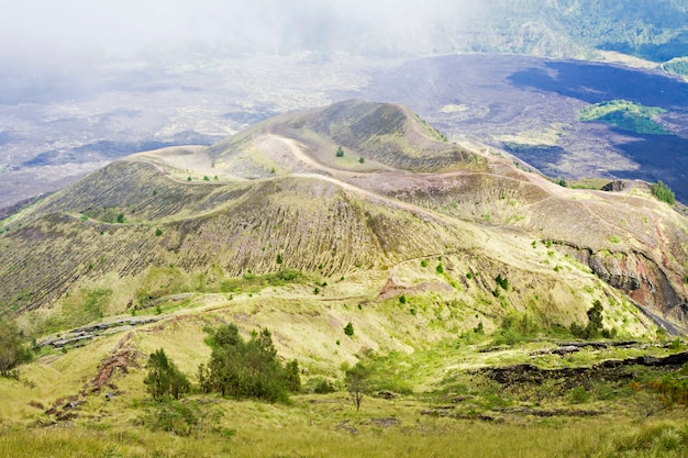 Inside volcano