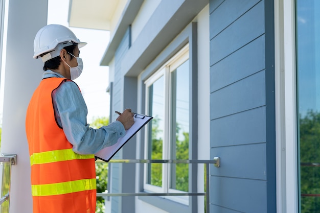 Inspecteurs controleren de structuur van de woning voordat ze deze aan de klant of verhuurder overhandigen.