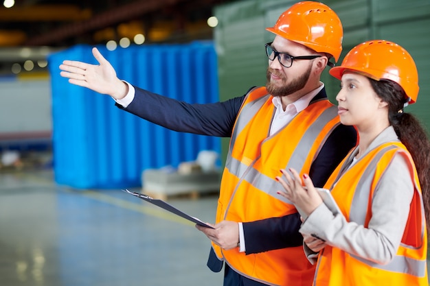 Inspection at Modern Factory