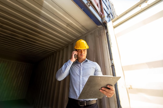 Inspections at commercial transport dock