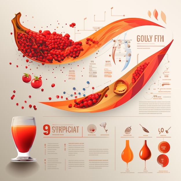 Inspiratie Goji Berry extract Infographic Voedingsvoordelen en wereldwijde impact