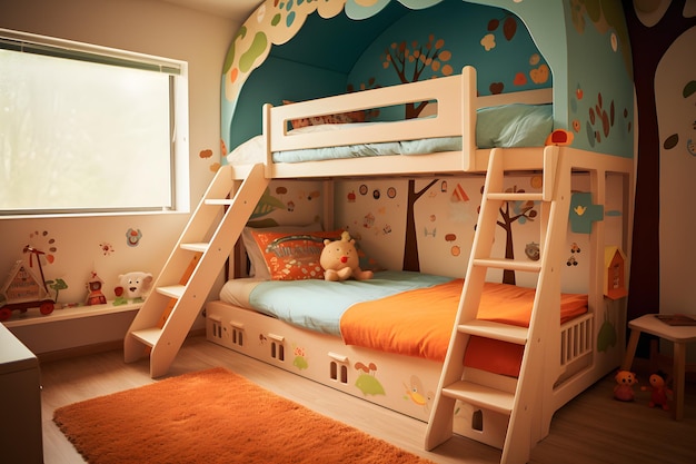 Inspirational Kids Bedroom Decor with Cute Furniture