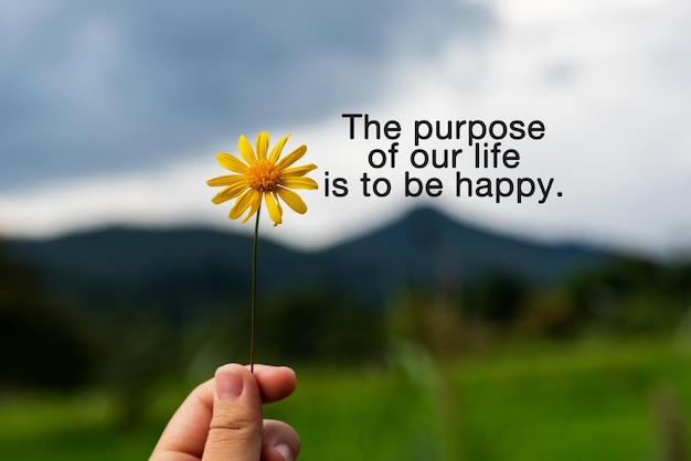 Фото Вдохновляющие цитаты цель нашей жизни - быть счастливым
