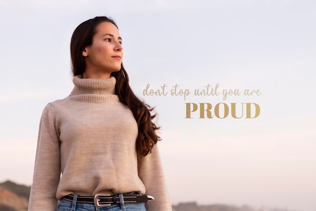 inspirational word collage design