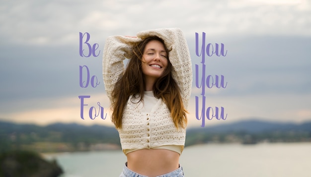 inspirational word collage design