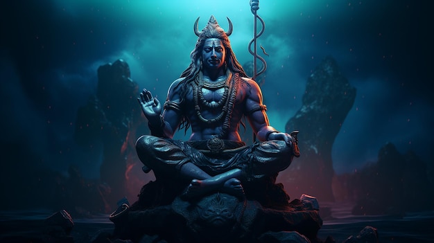 Inspirerend Adiyogi Shiva symbool van verlichting