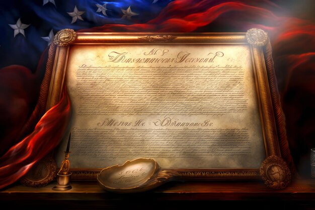 Photo inspiring declaration of independence wall art ar 32