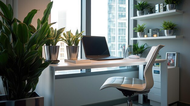 Inspiring office interior design Contemporary style Office featuring Sleek and modern architecture Generative AI AIG 31