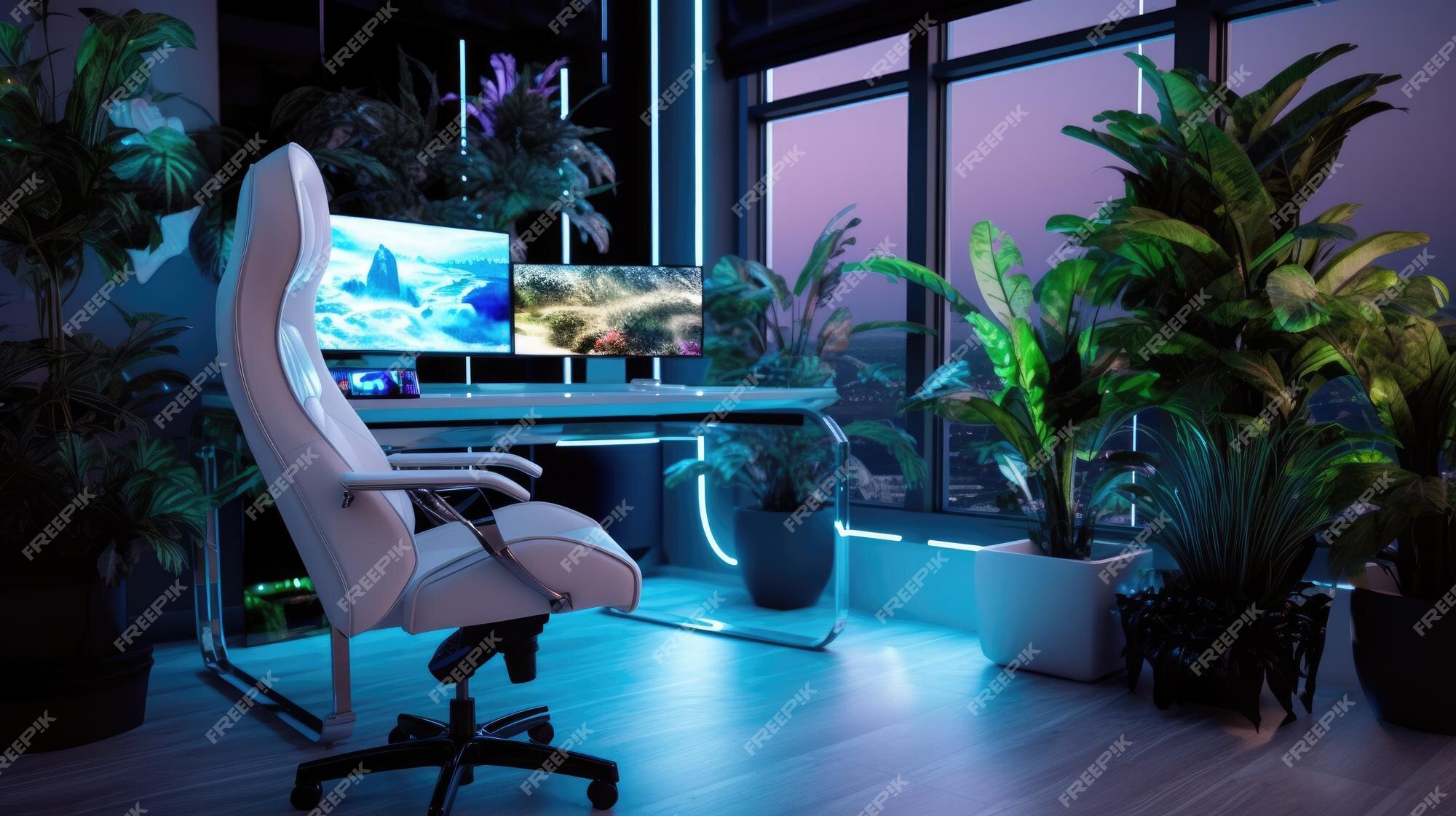 Premium Photo | Inspiring office interior design Techinspired style