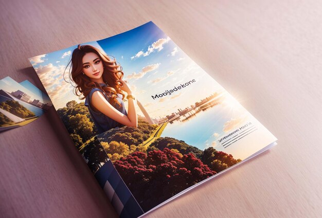 Foto progettazione del mockup della brochure instagram