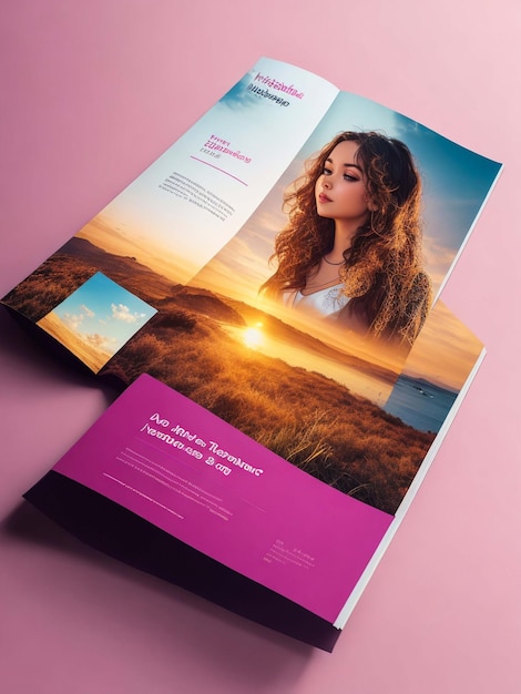 Instagram brochure mockup design