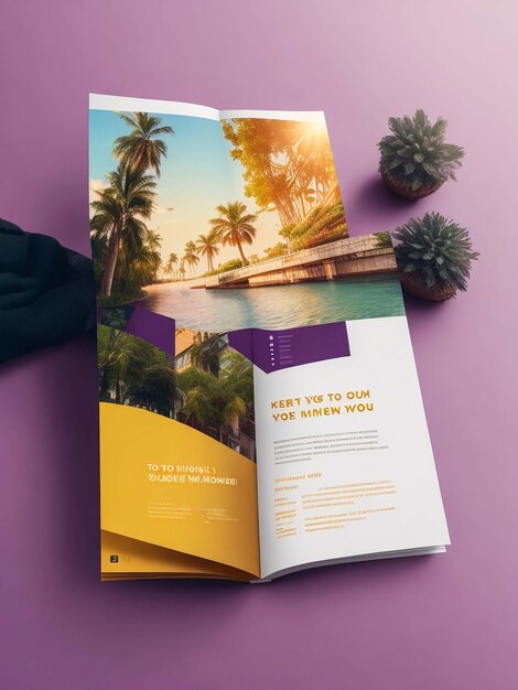 Instagram brochure mockup design