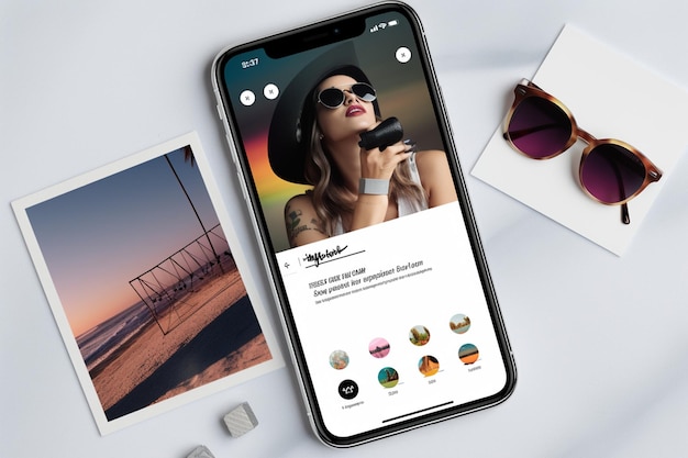 Foto instagram frame template