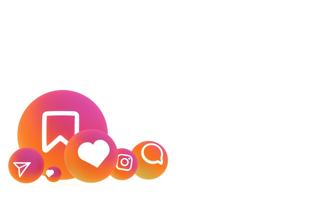 Photo instagram icon seting on white