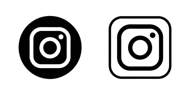 Foto icona di illustrazione del logo di instagram