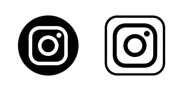 Foto icona di illustrazione del logo di instagram