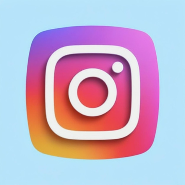 Foto icona di illustrazione del logo di instagram