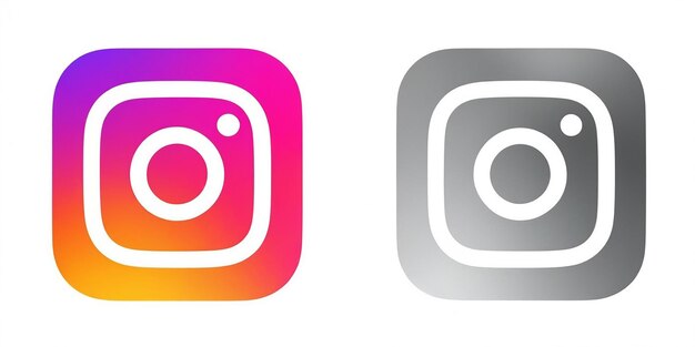 Photo instagram logo illustration icon