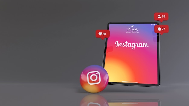 Instagram pill and likes, followers and comments balloons