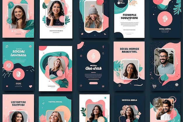 Instagram social media stories templates