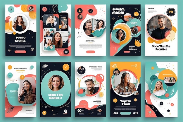 Instagram social media stories templates