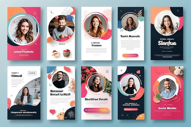 Instagram social media stories templates