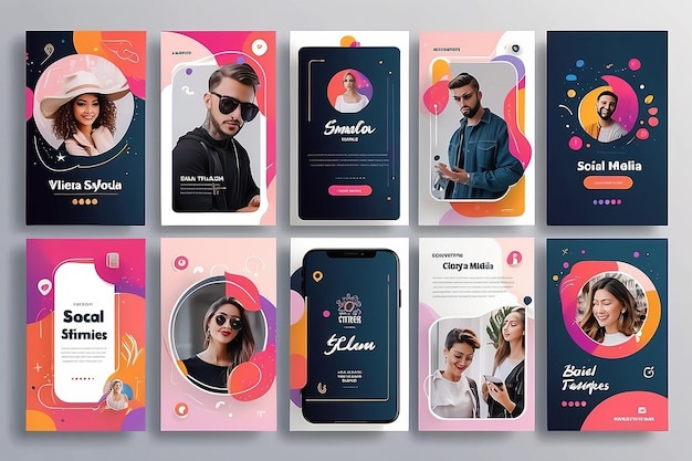 Photo instagram social media stories templates