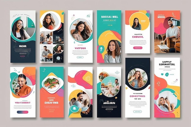 Instagram social media stories templates