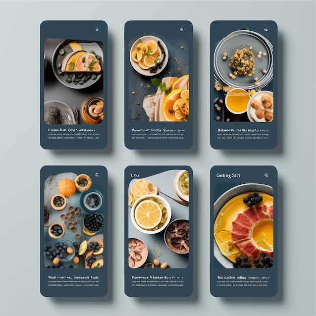 instagram stories promotion template for food