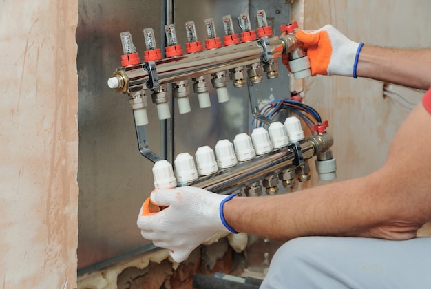 Installation of home heating.