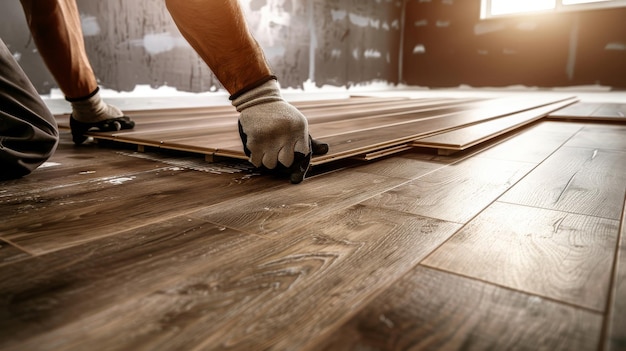 Installing laminate flooring at home