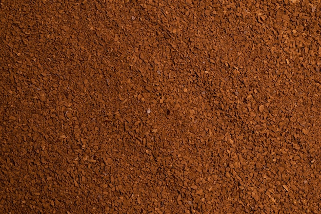 Instant coffee isolated on a background Top view