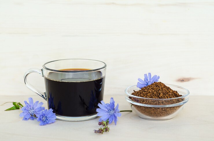 Instant freeze-dried granules from chicory root