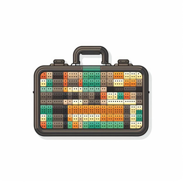 Instrument Case Icon Pixel Design