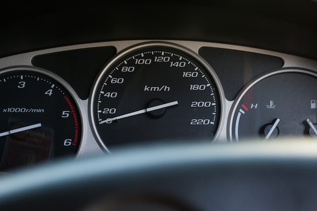 Instrument panel of modern car