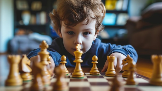 Photo the intellectual journey unleashing the potential of smart kids through chess