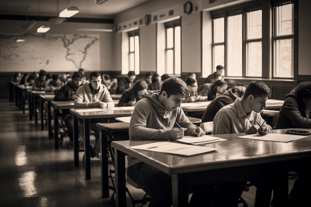 Intellectuele Odyssee Studenten aan het werk in de klas