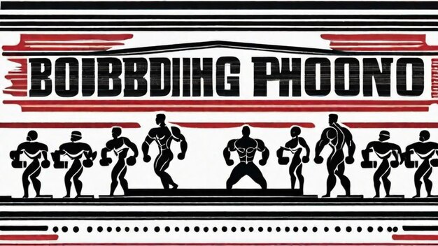 Photo intense bodybuilding competition