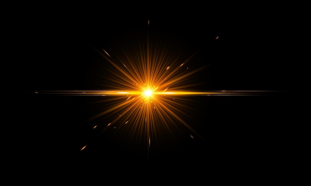 Intense gouden lichtbreking