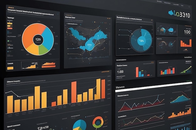 Foto interactieve gegevensdashboards